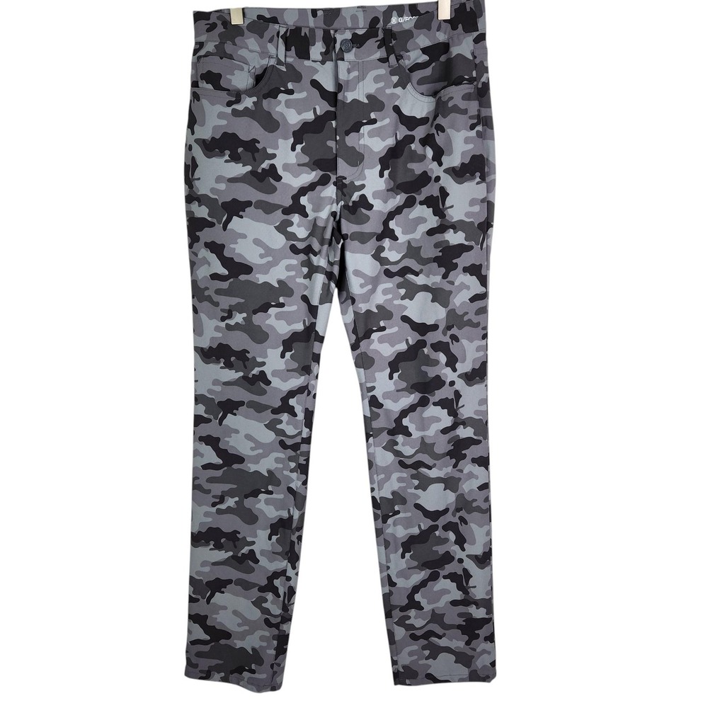 G/FORE Camo Golf Pants Mens 32x32 Gray Polyester Stretch Performance Khakis